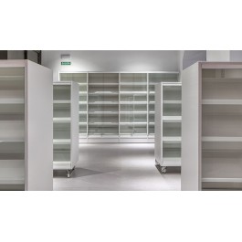 ESTANTERIA DEPOSITO LIBROS CON PUERTAS ( MTLN )